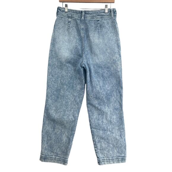 SO Jeans Juniors Sz 13 Super High Rise Acid Wash Straight Blue Stretch Retro 90s - Picture 2 of 13